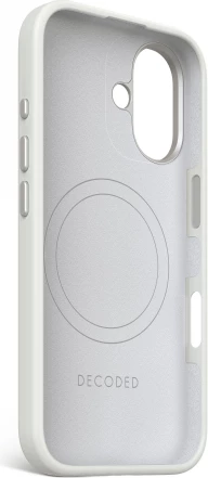 Mbështjellës Decoded AntiMicrobial Silicone me MagSafe për iPhone 16, Gri