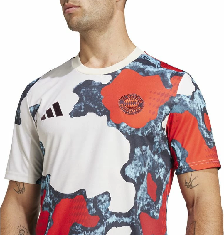 Maicë për meshkuj adidas, bardhë-kuqe