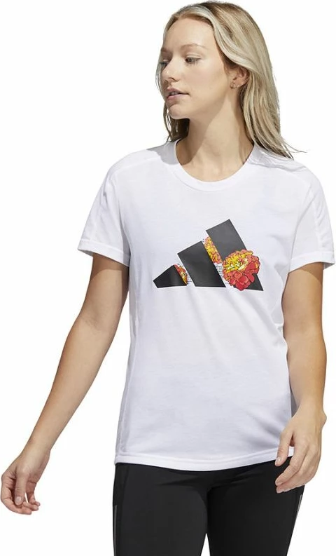 Maicë adidas për femra, e bardhë