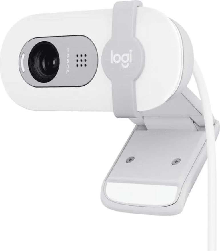 Webcam Logitech Brio 100, 960-001617, 1080p, e bardhë