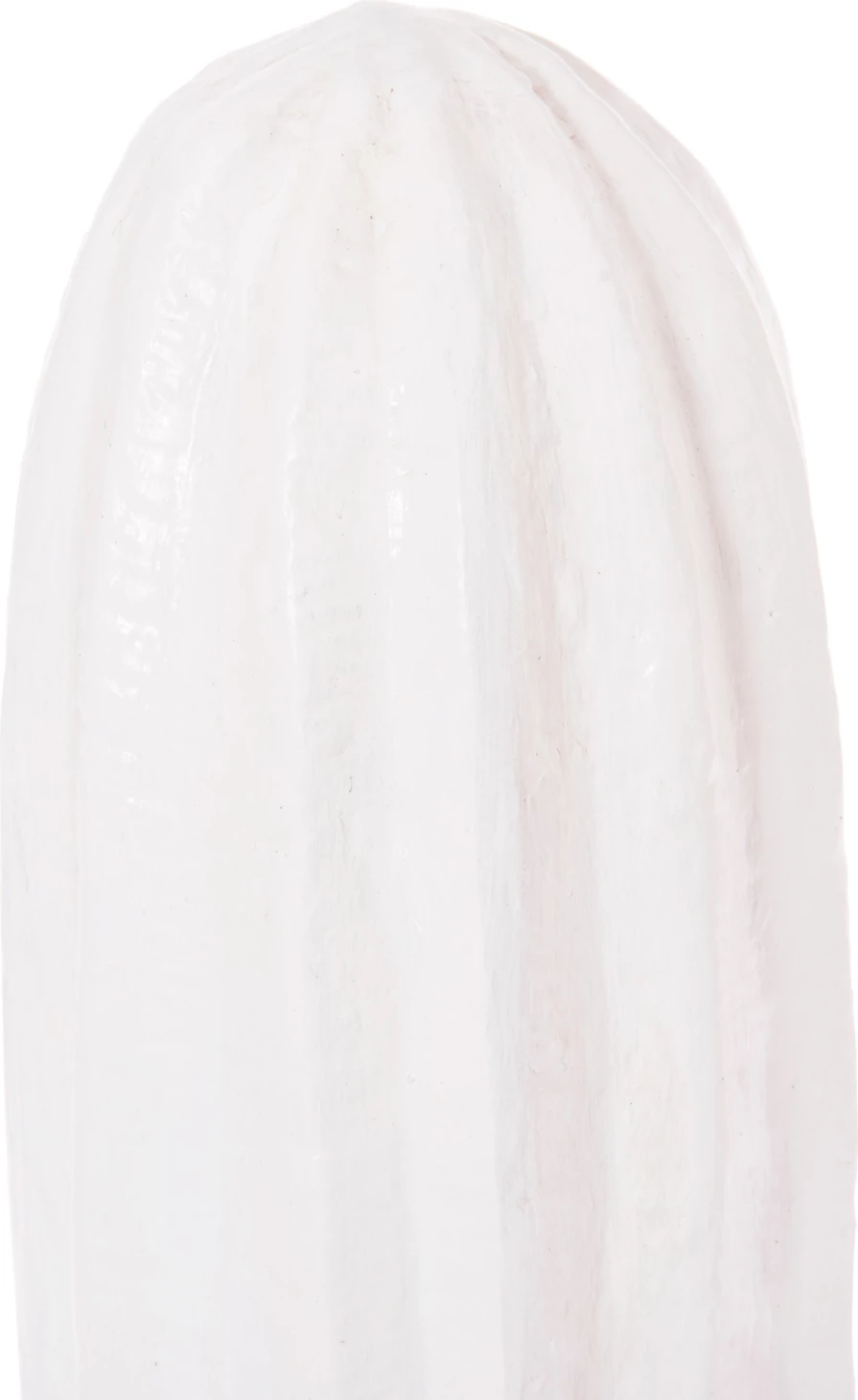 Kaktus dekorativ në dysheme, MDF, ngjyrë e bardhë, 42x30x74H cm