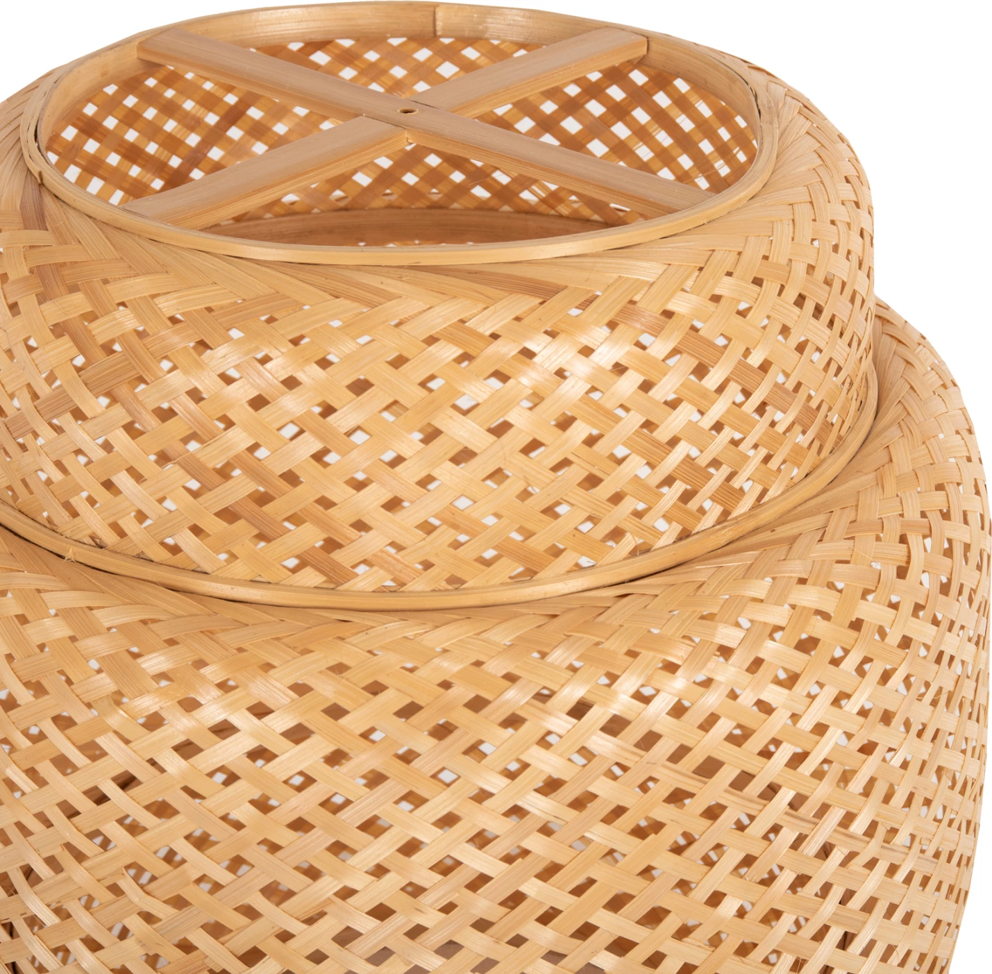 Llambë varëse tavani, bambu natyrale, FH7867, Φ51x54-149H cm