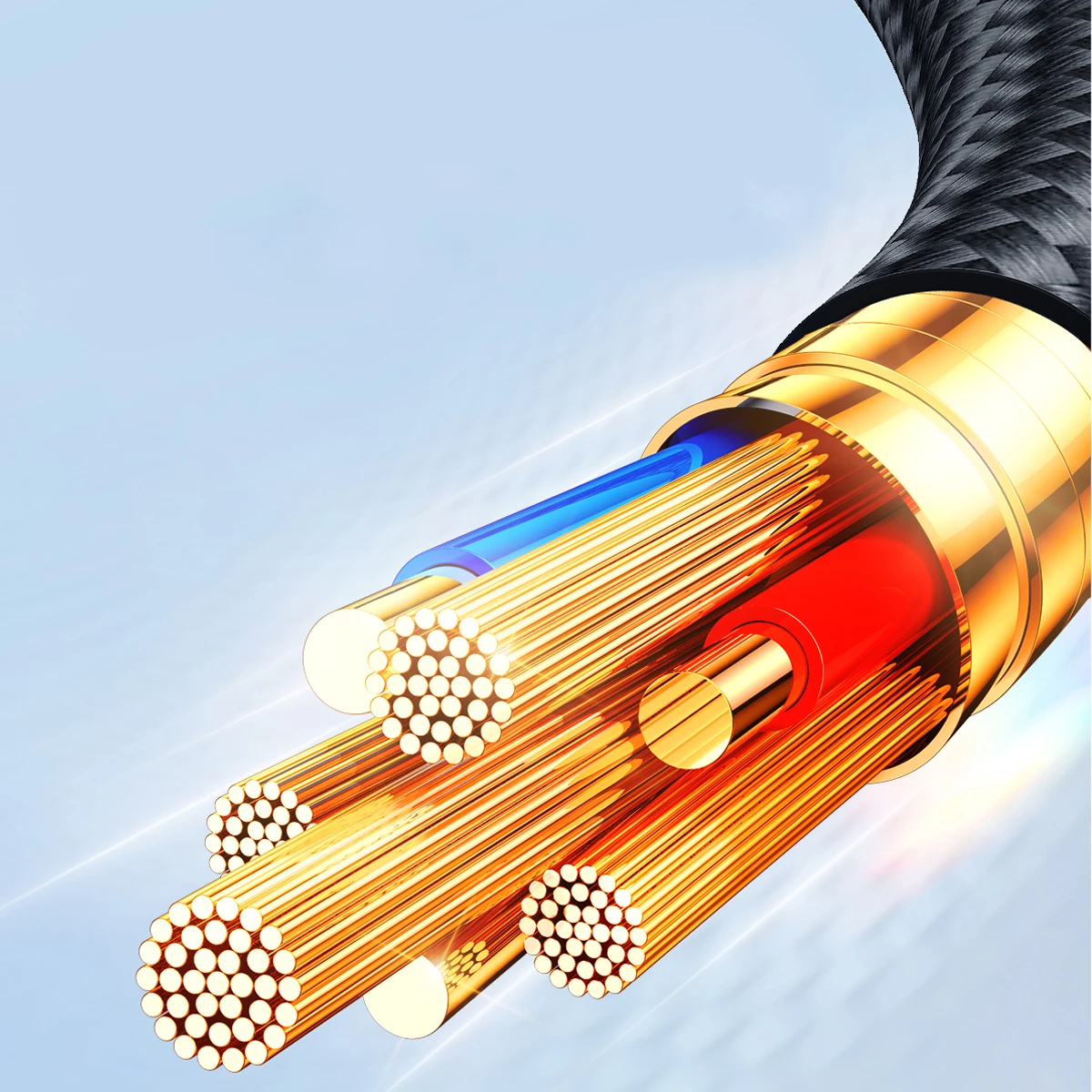 Kabllo multifunksional Joyroom S-A18 4in1, 1.2m, USB-A në USB-C/Lightning/micro USB, e zezë