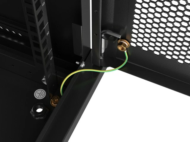 Kasë serveri Lanberg WF01-6404-23B, 4U, 19-inç, 600x450 mm, derë e perforuar, e zezë (flat pack)