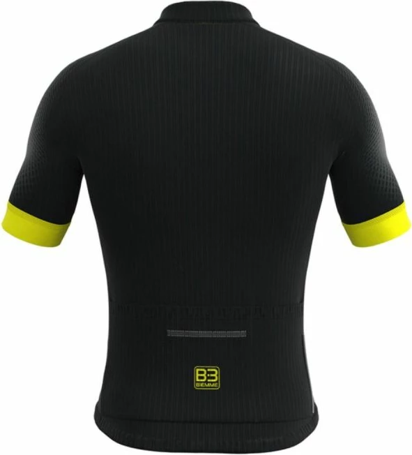 Maicë biçiklete Biemme për meshkuj, zi verdhë