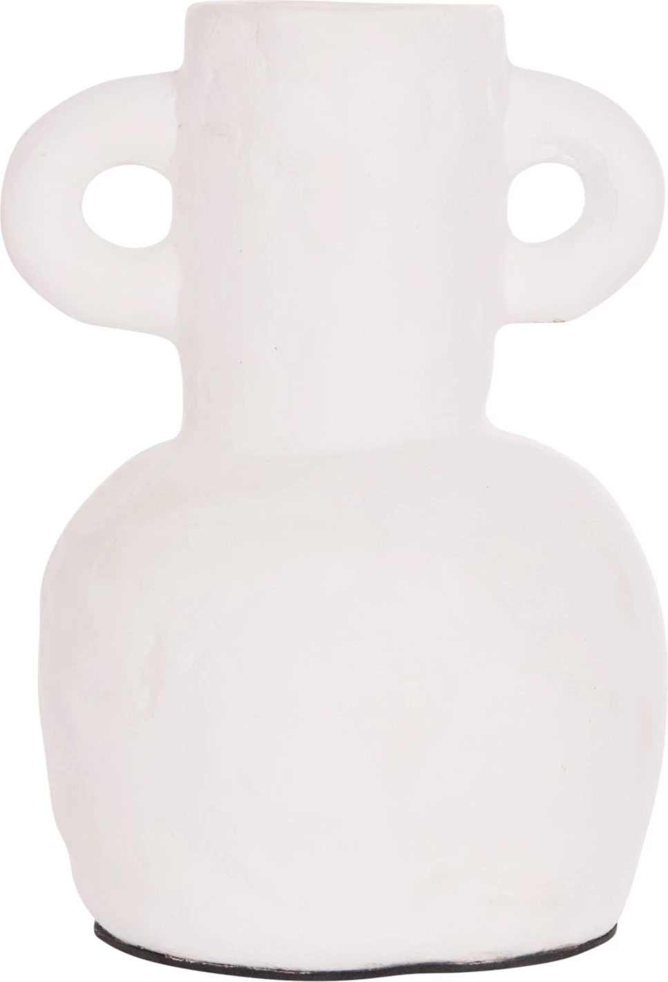 Vazo dekorative CLAYVON, terrakotë, ngjyrë e bardhë, FH4406, 14x20cm