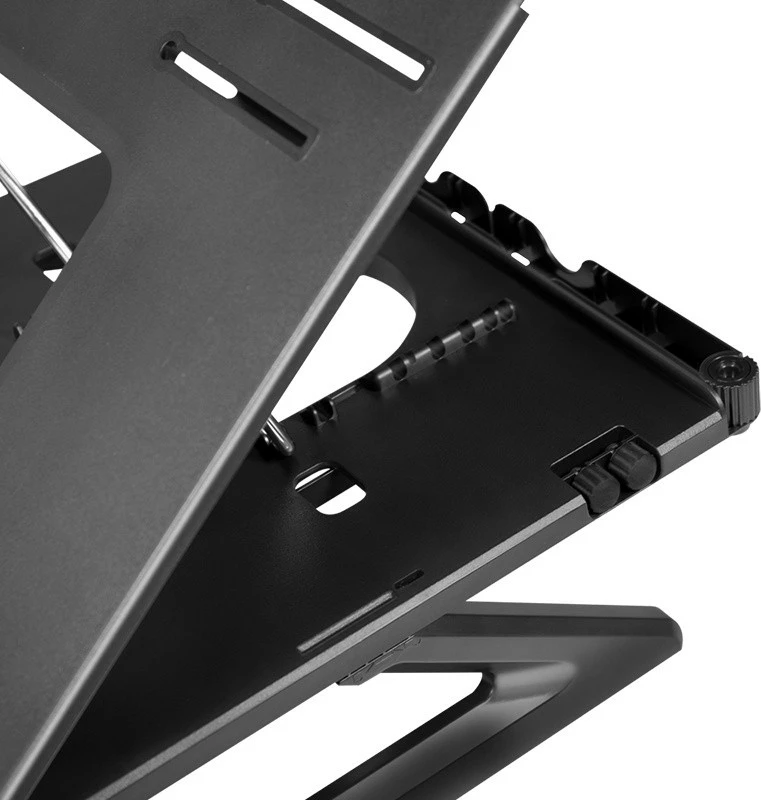 Mbajtës laptopi LogiLink AA0133 me mbajtës për smartphone, i zi