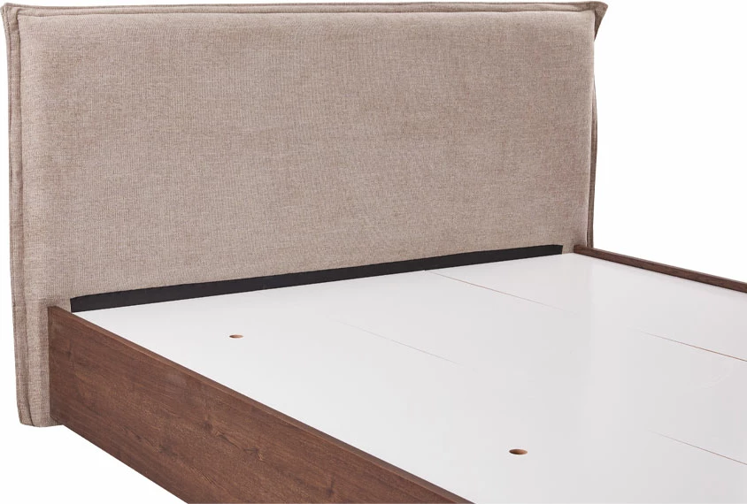 Krevat Nuez për dyshek 160x200cm, ngjyrë arre, 162x202x120