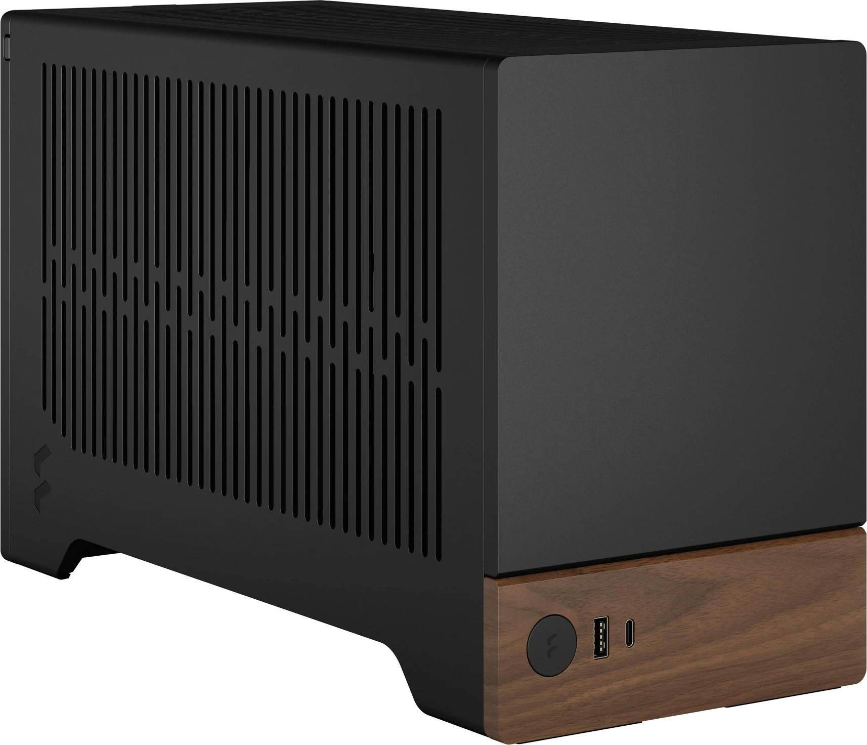 Kasë Fractal Design Terra, Mini-ITX, Alumini, Walnut, Graphite