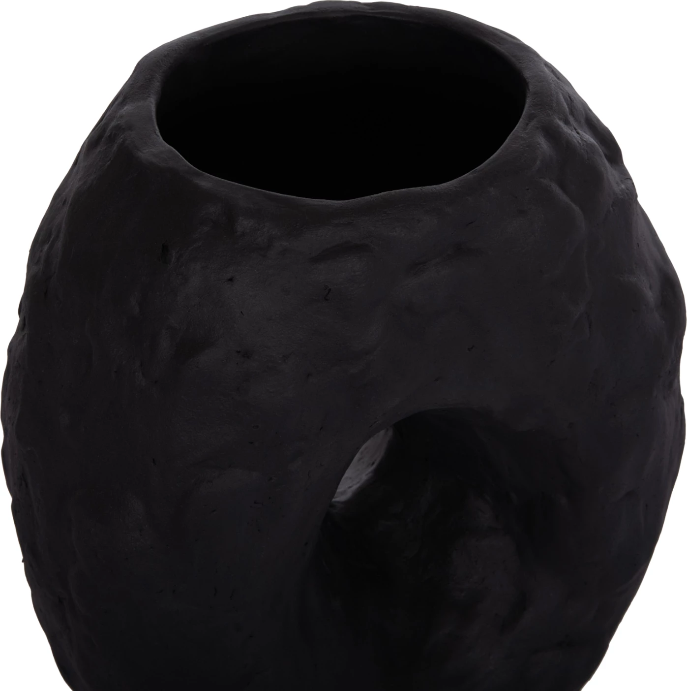 Vazo dekorative tavoline NAMENTIS, terrakotë, ngjyrë e zezë, FH4673.01S, 22x13x28cm