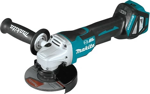 Brushe Makita DGA517ZJ, 18V, 12.5cm, 8500 RPM, bateri, zi/blu