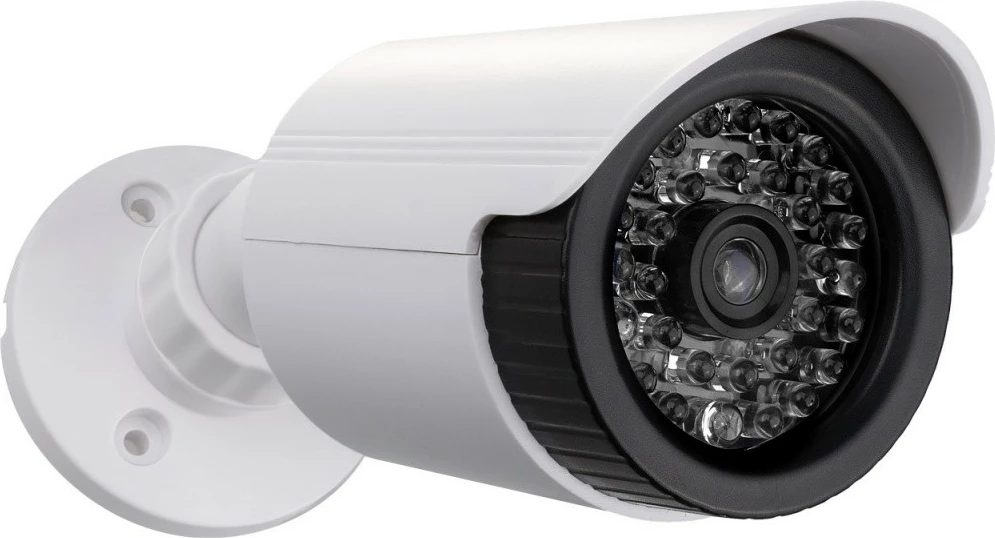 Set 2x kamera imituese tubulare CEE IR1800 WT, IP44, LED ndezëse, ABS, furnizim 2xAA, e bardhë, set 2 copë