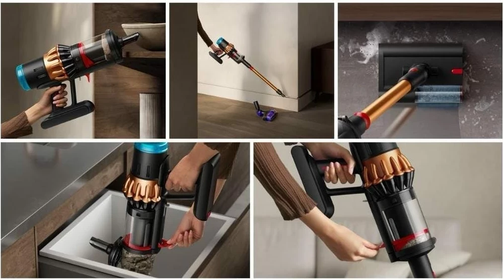 Fshesë pa kabllo Dyson V16 Piston Animal WE, 1.3L, 70min, HEPA, e zezë/më bakër