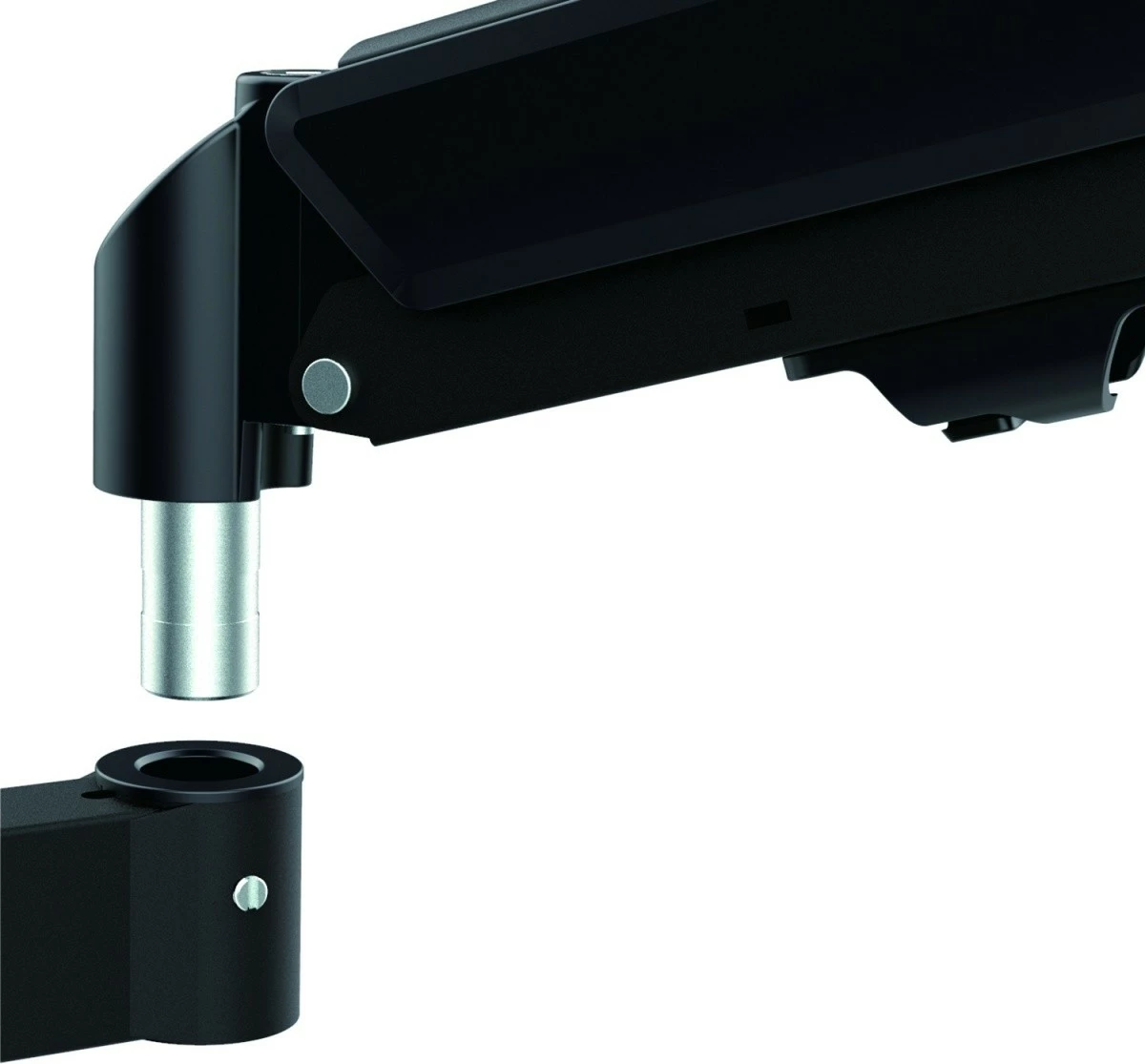 Mbajtës tavoline për 2 monitorë, Maclean MC-136, 17–32 inç, 2–10 kg për krah, sustë gazi, VESA 75x75/100x100, e zezë