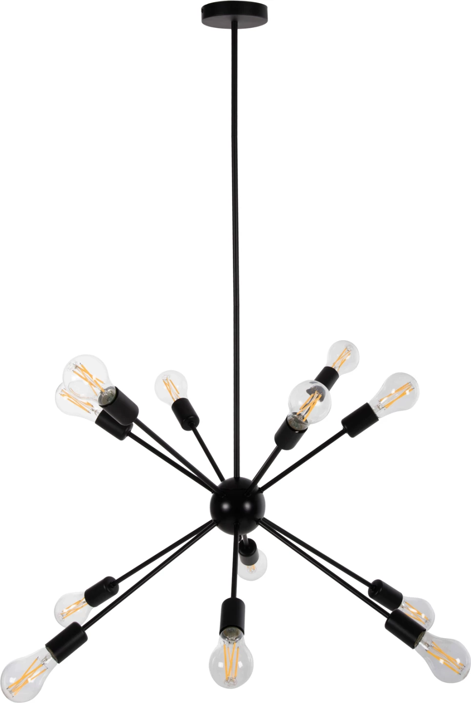 Llambë tavanore multilights FH4173 metalike e zezë Φ85x115H cm