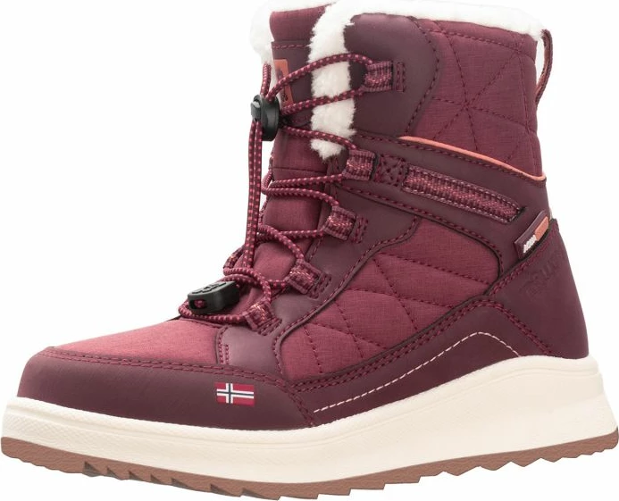 Çizme dimri për fëmijë Trollkids, të kuqe/vjollcë