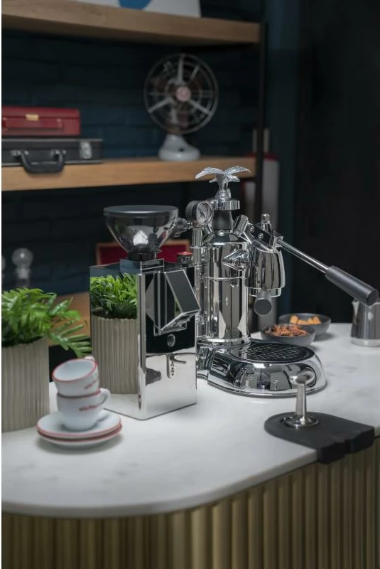 Dorezë makine espresso, La Pavoni, LPLMLN01EU, Milano, argjendt