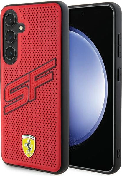 Mbështjellës Ferrari Big SF Perforated për Samsung Galaxy S24, i kuq