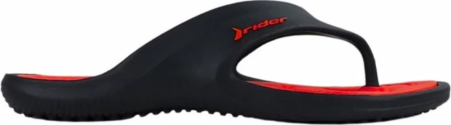 Flip-flop për meshkuj Rider, të zeza e të kuqe