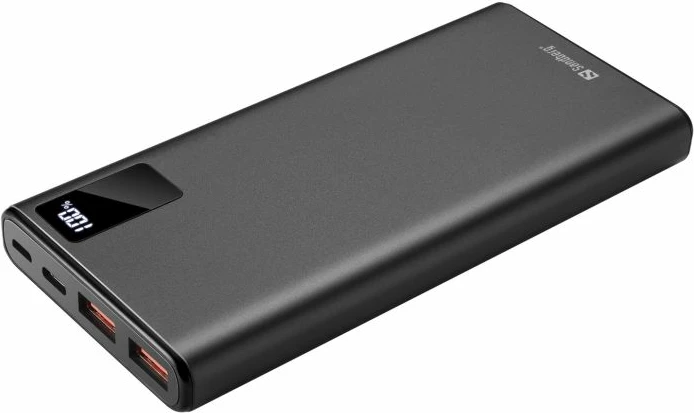 Powerbank Sandberg 420-58 10000 mAh USB-C PD 20W, i zi, set me kabllo USB-A në USB-C 30 cm
