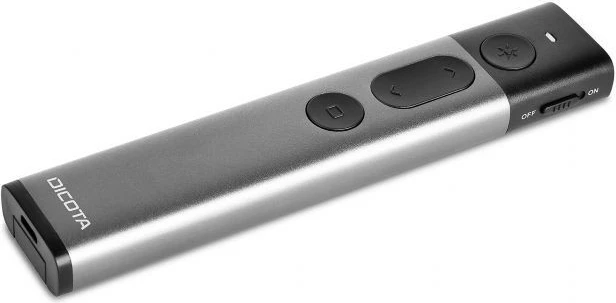 Prezantuese me lazer DICOTA D32075, wireless, argjend