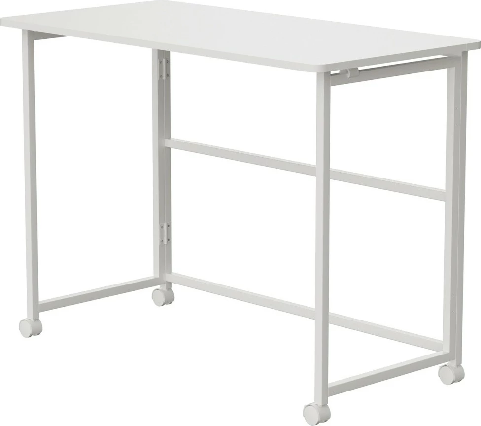 Tavolinë pune palosëse me rrota, Maclean, MC-1250 W, 100x50 cm, lartësi 75 cm, ngarkesë 50 kg, e bardhë