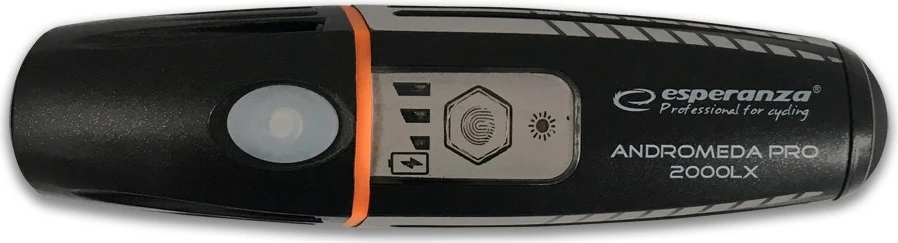 Dritë për biçikletë Esperanza Andromeda Pro 2000 LX, LED, 2200 mAh, e zezë