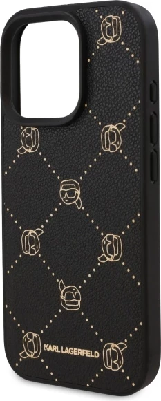 Mbështjellës Karl Lagerfeld Magsafe Karl Head për iPhone 16 Pro Max, i zi