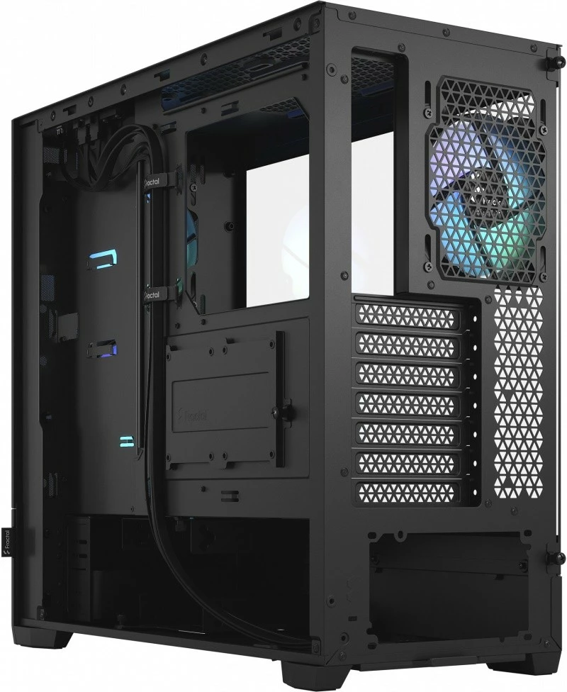 Kasë Fractal Design Pop Air TG Clear Tint RGB, Midi Tower, e zezë