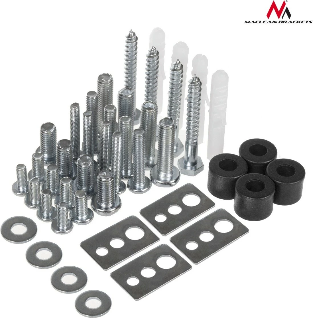 Mbajtës muri për TV/monitor, Maclean MC-760, 26-55 inç, kapacitet 30 kg, VESA deri 400x400, i zi