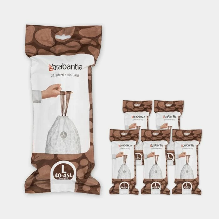 qese plehrash BRABANTIA PerfectFit MPN 138669 45L (L 40-45L), 6x20 copë
