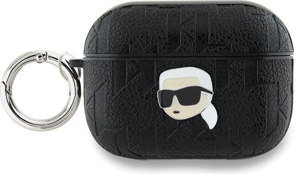 Mbështjellës Karl Lagerfeld Monogram Karl Head për AirPods Pro 2, i zi