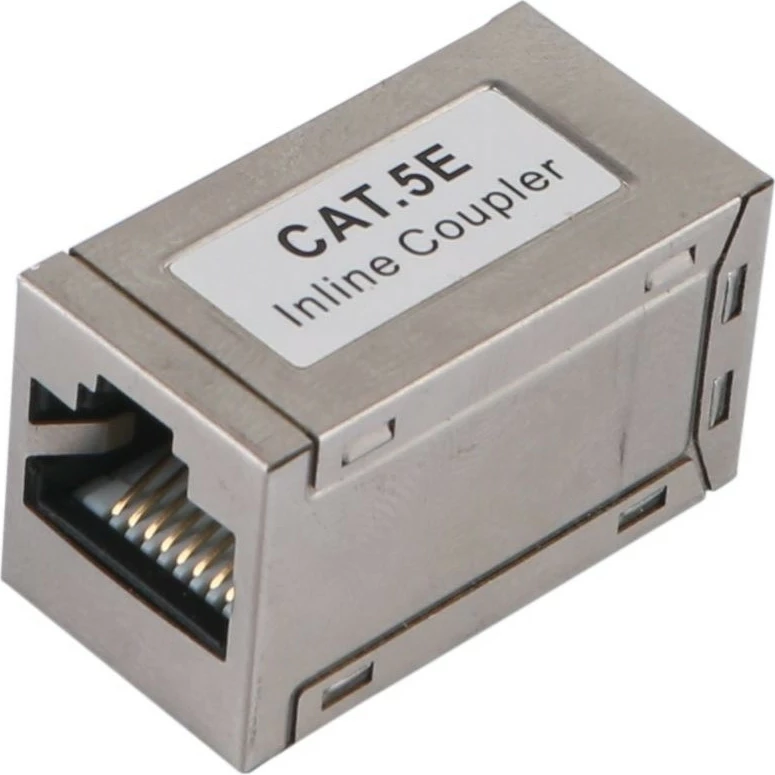Adapter rrjeti Equip Cat5e, RJ-45 në RJ-45, i mbrojtur, argjendtë