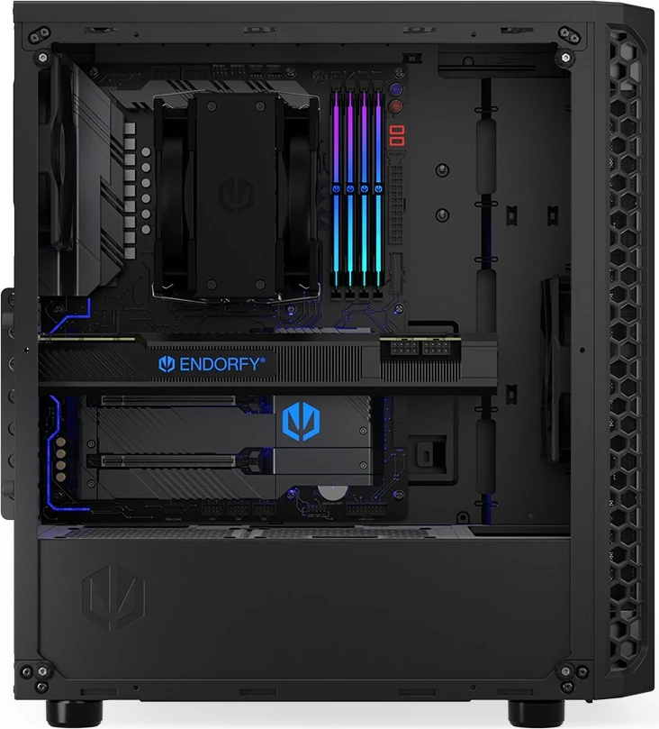 Kasë Endorfy Signum 300 Core, Midi Tower, Tempered Glass, e zezë