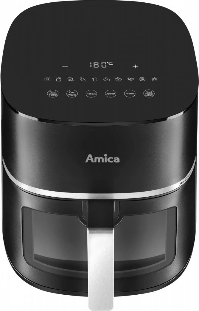 fritezë ajri Amica AFM 6020 7.2 L 1700 W 10 programe panel me prekje dritare shikimi e zezë