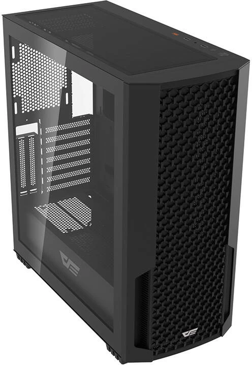 Kasë Darkflash DF2100 E-ATX/ATX me x4 ARGB fans, x8 120mm max, x2 HDD + x3 SSD, x7 slote zgjerimi, x360mm radiator, x1 USB 3.0 + x2 USB 2.0, anë xham i temperuar, e zezë