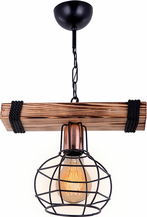 Dritë tavani PWL-1033 E27 arre-e zezë 28.5x15x50cm