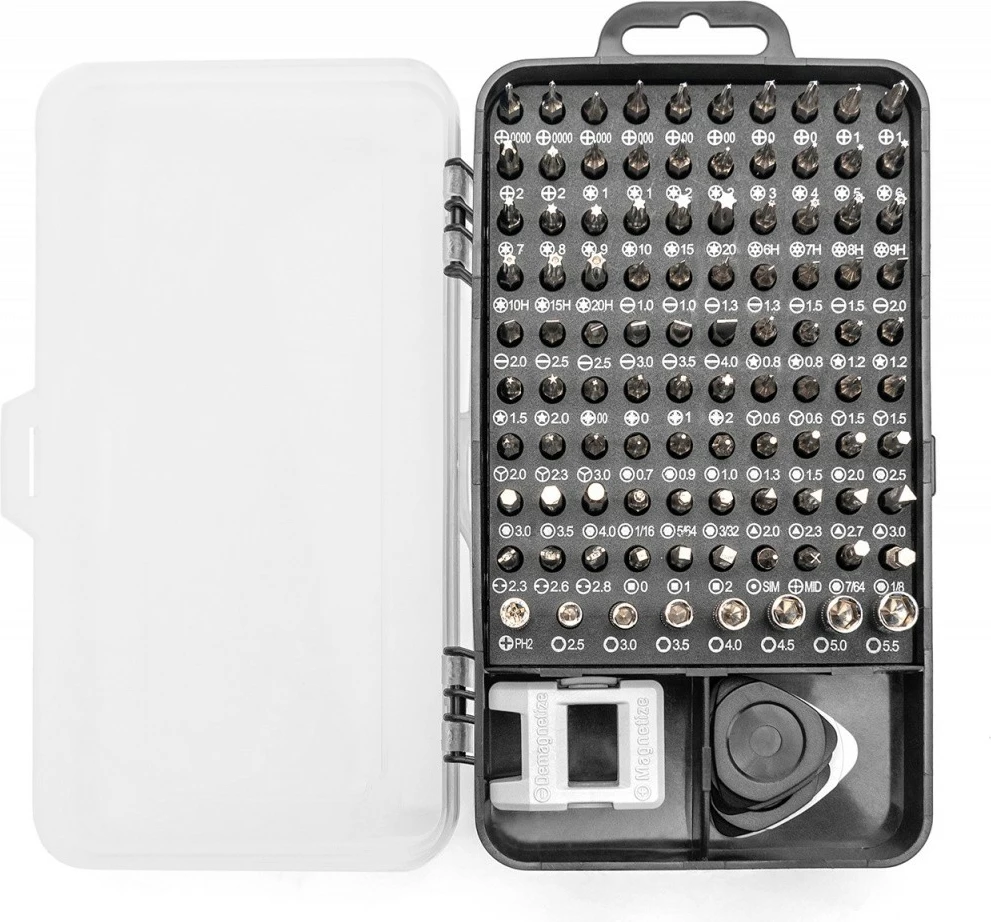 Set kaçavidash Digitus DA-70361, 115 pjesë, për riparime precize