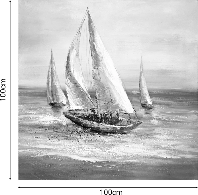 Pikturë kanavacë Sailer, shumëngjyrëshe, 100x3x100cm