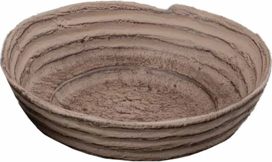 Enë dekorative PURE FORM, alumin, ngjyrë kafe, 26x26x7cm