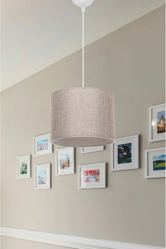 Dritë tavani PWL-1115 Ε27 bezhë-bardhë D22x16,5cm