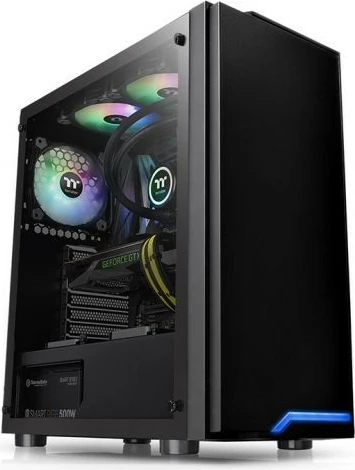 Kasë Thermaltake H100 Tempered Glass, Midi Tower, e zezë