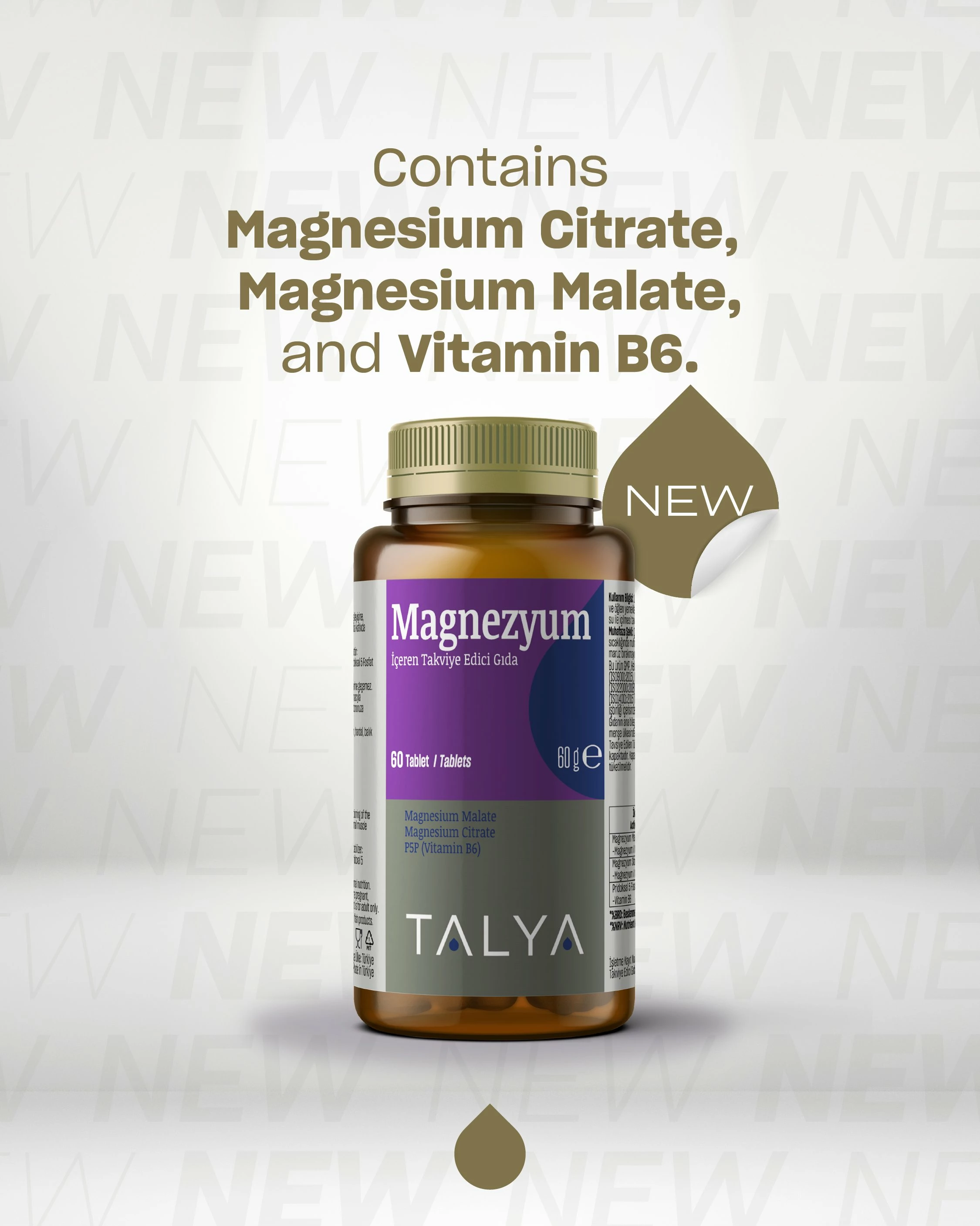 Magnesium + Vitamin B6, 60 tableta