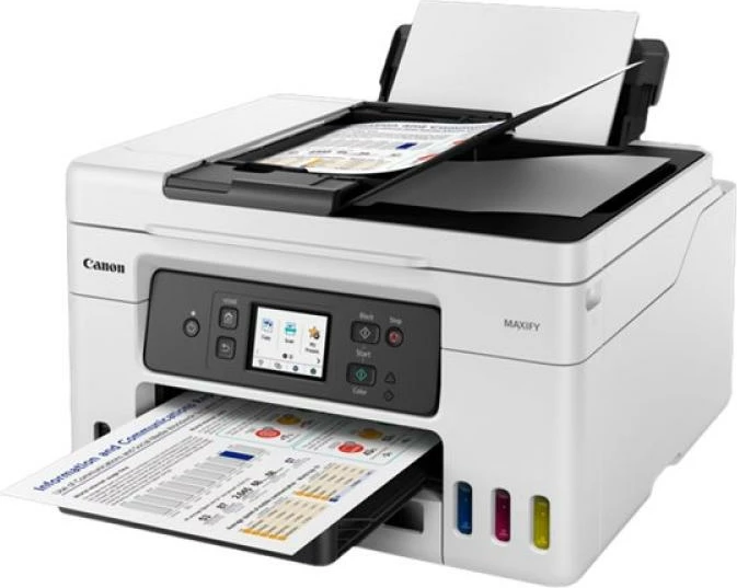 Printer multifunksional, Canon, MAXIFY GX4050 (5779C006), Inkjet MegaTank A4, 1200 dpi, ADF, LAN & Wi‑Fi, i bardhë