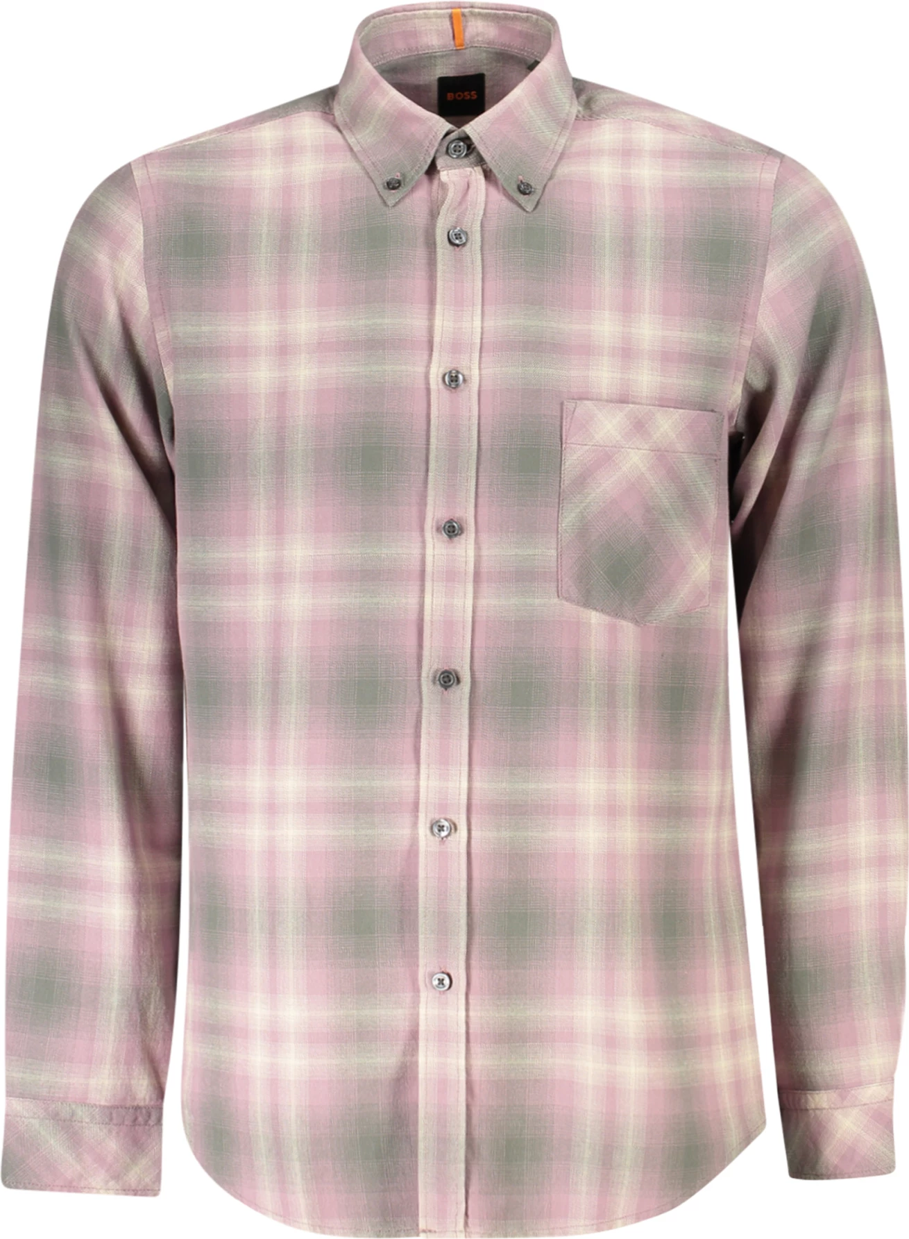 Këmishë për meshkuj BOSS HUGO BOSS, rozë
