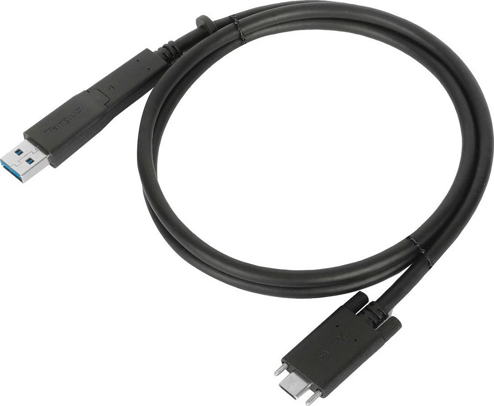 Kabllo USB-C në USB-C Targus 1m me adapter USB-A, e zezë