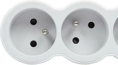 Zgjatues Legrand 3x2P+Z, 3m, i bardhë/gri