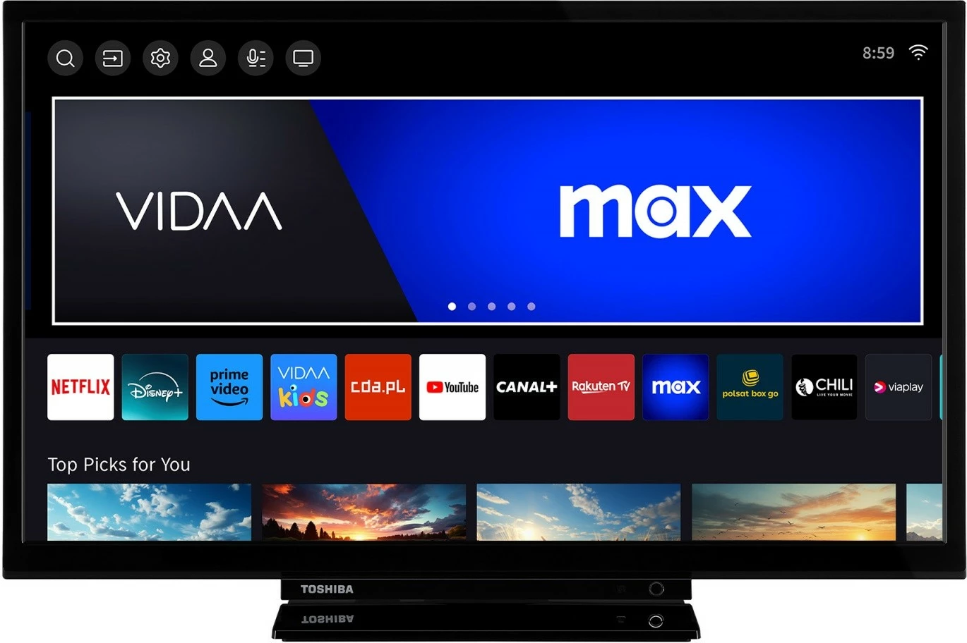 Televizor LED Toshiba 24WV3F63DG, 24 inç, HD Ready, Smart TV, i zi