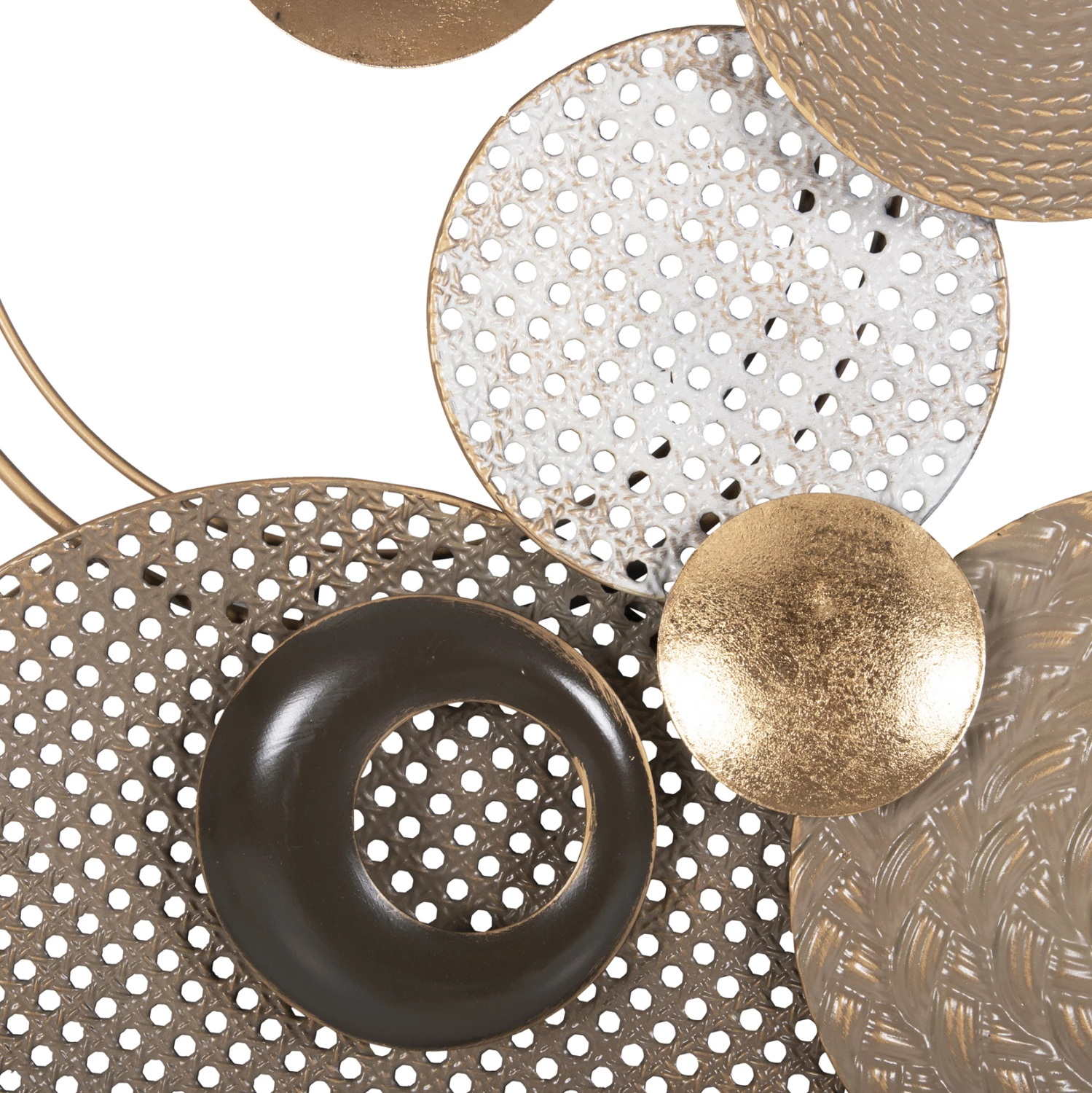 Dekor muri FH4215 metal në ngjyra të tokës 60x5x122 cm