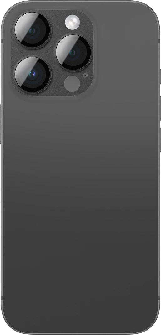 Mbrojtës lente kamere AmazingThing për iPhone 16 Pro / 16 Pro Max, aliazh aeronautik, xham i temperuar, Zi